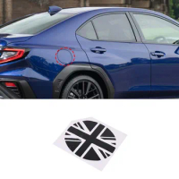 For Subaru WRX 2021-2023 PVC Black Car Fuel Tank Cap Pull Flower Film Fuel Cover Stickers Car Exterior Accessories