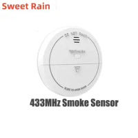 433 MHZ wireless smoke detectors, smoke fire alarm compatible wireless alarm host WIFI inteligentny dom Smoke detector
