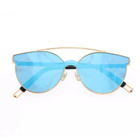 แว่นตากันแดด รุ่น S10B2  สีทองฟ้า