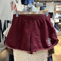 Embroidered Sport Shorts Women Summer Clothes 2024 Cotton Trending Kawaii Short Pants Girls 2000s Y2K Vintage Skort Sweatshorts