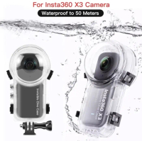 Dive Case Invisible Waterproof For Insta 360 X3 Invisible Diving case