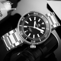 Addies Dive Men Fashion Watch Blue Luminous Dial Ceramic Bezel 316L Stainless Steel Watch Sapphire Crystal 1000m Diving Watches