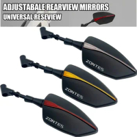 For Zontes Shengshi 310X 310T 310V 310R ZT310 Zt250 310V/X/T/R Motorcycle Adjustabale Side Rearview Mirrors Universal Rearview