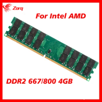 DDR2 4GB PC2-5300S 6400S DDR2 800 667 MHz 4GB SODIMM 240-Pin 1.8V Module Desktop memory 4gb PC2 For Intel and AMD Motherboards