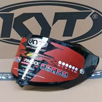 Kaca helm KYT R2R dark smoke original