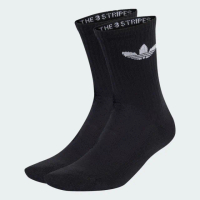 【adidas 愛迪達】襪子 中筒襪 運動襪 籃球襪 3雙入 TR CREW S 3P 黑 IJ5613