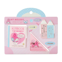 美樂蒂 夾子 三件組 文具夾 文具 造型 小夾子 My Melody 三麗鷗 日貨 正版 授權 J00030160