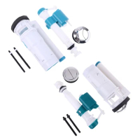 2024 New Dual Flush Fill Toilet Water Tank Connected Cistern Inlet Drain Valve Bathroom