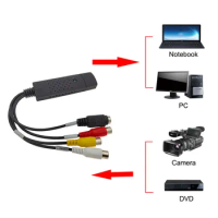 VHS to Digital Converter USB 2.0 Video Converter Audio Capture Card VHS Box VCR TV to Digital Converter For Win 7/8/10