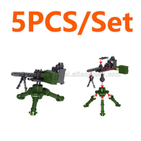 Moc WW2 quân sự quân đội xe amx13 xe tăng khối xây dựng đồ chơi thiết lập vũ khí trường hợp súng máy