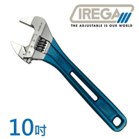 【IREGA】輕量型超薄大開口活動板手-防滑柄-10吋 92LWD36-250