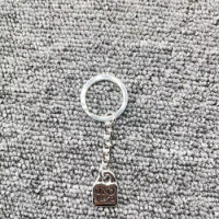 Best selling European and American original fashion electroplating 925 silver gold lock ring design key chain jewelry gifts