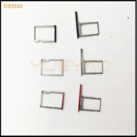 BRICOTTOL SIM Card Tray Holder Slot Micro SD Card Memory Holder Replacement For HTC One M8 Gray Metal Parts Replacement