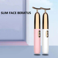 T-Shape Energy Beauty Bar Vibrating Facial Roller Massager Face-lift Devices Skin Tightening Anti-wrinkle Massage Roller