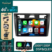 For Ford Fiesta Mk VI 5 Mk5 2002 - 2008 Car Radio Multimedia Player Navigation GPS Stereo Monitor Apple Carplay Video Android 13