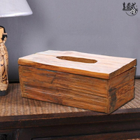 簡約實木長方形紙巾盒創意客廳木質餐巾紙盒家用抽紙盒紙抽盒車用