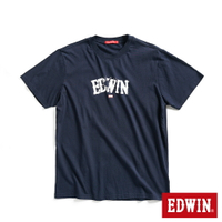 EDWIN 能量爆炸LOGO短袖T恤-男款 丈青色