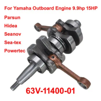 Hidea,Seanov 63V-11400-01 CRANKSHAFT ASSY for Yamaha Outboard 9.9HP 15HP Parsun