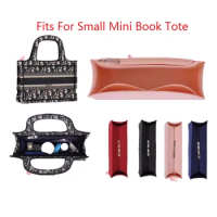Fits For Book Tote Small MINI Handbag Insert Organizer Tote Bag Base Shaper Felt Toiletry Storage Bags Travel Cosmetic Bag Girl