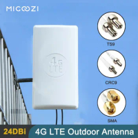 4G LTE 24dBi MIMO Outdoor Antenna Dual Polarization Panel Signal Antenna Double with SMA Connector for Huawei 3G 4G Router Modem