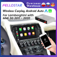 fellostar wireless CarPlay Android Auto Interface For Lamborghini with MMI 3G 2011- 2020 decode box Support Mirror Link gps navi