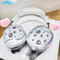 Mifuny Airpods Max Case Cove Rcolor Diamond Handmade Silicone Earphone Protector Suitable for Airpods Max Earphone Accessories