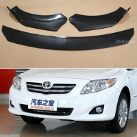 For Toyota Corolla Altis Sedan 2007--2024 Year Front Bumper Lip Splitter Spoiler Body Kit Gloss Black