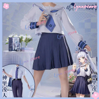 Pakaian cosplay Kamisato Ayaka Kamisato Ayato HEYTEA untuk wanita. animasi kostum baju