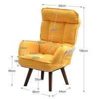 Spot parcel post Jiayi Lazy Computer Chair Rotating Couch Home Study Office Recliner Comfortable Backrest Long-Sitting E-Sports Chair