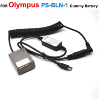 BLN-1 Spring DC Coupler PS-BLN1 Fake Battery+USB Type-C Power Cable Female Plug For Olympus OM-D E-M5 E-M5 II E-M1 PEN E-P5