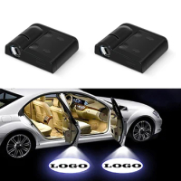 2PCS/set Universal LED Car Door Welcome Night Light Wireless Auto Projector Logo Ghost Shadow Light for Ford Laser Lamp