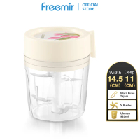 [DEAL] freemir Chopper Blender Manual Penggiling Penghalus Bumbu 920 ml Tarik Besar