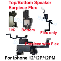 Top Ear Speaker Bottom Loud Speaker Flex Cable for iPhone 12 Pro Max 12P 12PM Loudspeaker Earpiece Speaker Flex Cable