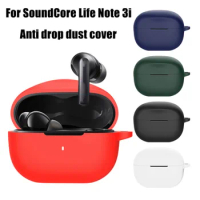 Washable Silicone Case New Anti-fall Dustproof Earbuds Sleeve Soild Color Buds Cover for SoundCore Life Note 3i Home/Travel