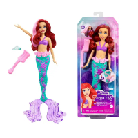Disney Princess Toys Ariel Mermaid Doll Figure with Colour-Change Hair and Tail