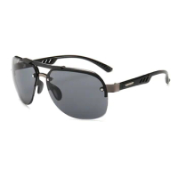 Rimless Sunglasses Polarized Sunglasses Fishing Driving Running Glasses for Walking Traveling Outdoors