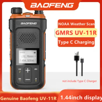 BAOFENG UV-11R GMRS Radio Repeater Capable Two-Way Radio with NOAA Weather Alerts &amp; Scan Long Range Support Type-C Recharge