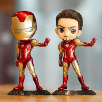 Disney Q Posket Iron Man Captain America Thor Spiderman Loki Anime PVC Action Figure Model Toys Gift