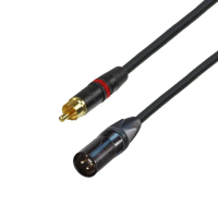 【Mogami】XLRM-RCA 專業手工音源線(Mogami 2549 + Neutrik/REAN 鍍金 專業音訊線材 3M)