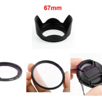 5 in1 sx dc 67mm lens adapter ring kit +lens cap +lens hood+uv +cpl filter for SX30 SX40 SX50 HS to 67mm lens protector