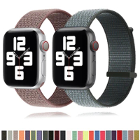 Nylon Strap For Apple Watch Band 9 8 7 SE 6 Ultra 49MM 40MM 44MM 45MM 41MM Accessories bracelet for iWatch series 5 4 38MM 42MM