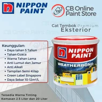 CAT TEMBOK NIPPON PAINT - BENEDICT BLUE NPPB1512A - GALON WEATHERBOND