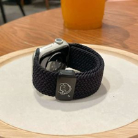 適用小米9Pro耳機小狗編織磁吸錶帶iWatchS11紅米654通用華為FIT4黑色（不含手錶）適用：華為FIT3（金屬鏈接頭）