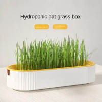 Pet Greenhouse Hydroponics Germination Nursery Growing Tray Cat Grass Box Starter Dish Pot Grow Box