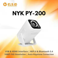 Projector NYK PY-200 Mini Smart Android Projector Full HD 1080P 200 Lumens