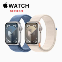 Original and New 2023 Apple Watch Series 9 Smart Watch 41mm 45mm GPS Sport Band Textile Band S9 SiP CPU Siri Apple Watch S9