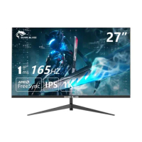 27 inch 144hz Curved Monitors Gamer 1MS LCD 1920*1080p Monitors PC 165hz Displays Gamer HDMI Compatible Monitors for Computer