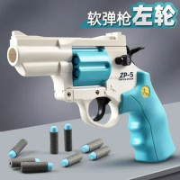 Small Revolver Moon Soft Bullet Gun Toy For Children And Boys Holding Small Gun Zp5 Hand Grab Model Can Launch Toy ChristmasGift