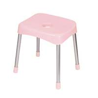 【領券滿額折100】 日本【style pure】淋浴用高腳椅(40cm)-粉紅色