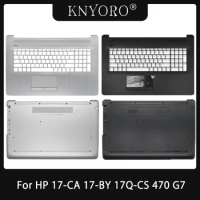 New Top Lower Bottom Case For HP 17-CA 17-BY 17-CR 17Q-CS 470 G7 TPN-I133 Laptop Palmrest Bottom Case Silver Black L22508-001
